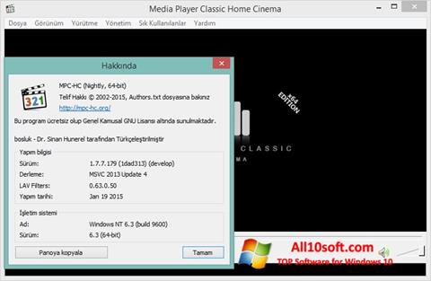Ekran görüntüsü K-Lite Codec Pack Windows 10