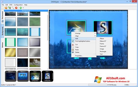 Ekran görüntüsü DVDStyler Windows 10