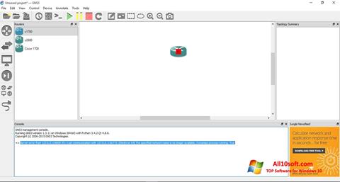 Ekran görüntüsü GNS3 Windows 10