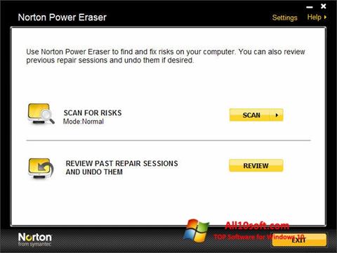 Ekran görüntüsü Norton Power Eraser Windows 10