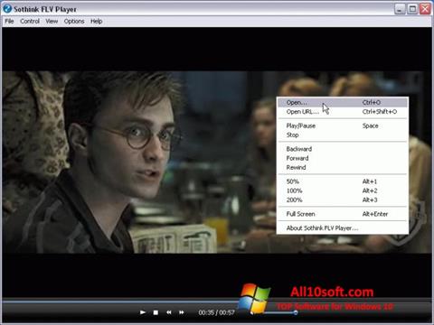 Ekran görüntüsü FLV Player Windows 10