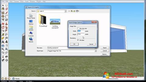 Ekran görüntüsü SketchUp Windows 10