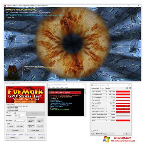 Ekran görüntüsü FurMark Windows 10