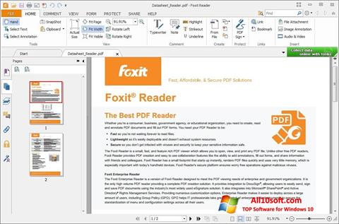 Ekran görüntüsü Foxit Reader Windows 10