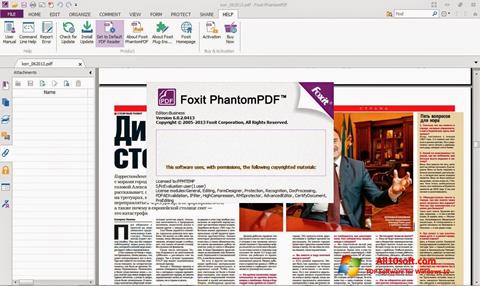 Ekran görüntüsü Foxit Phantom Windows 10