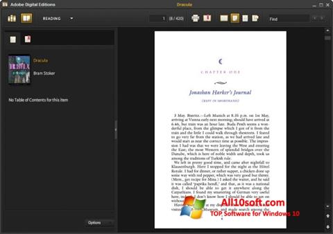 Ekran görüntüsü Adobe Digital Editions Windows 10