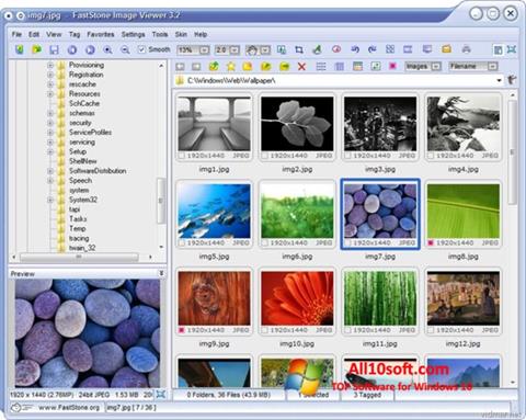 Ekran görüntüsü FastStone Image Viewer Windows 10