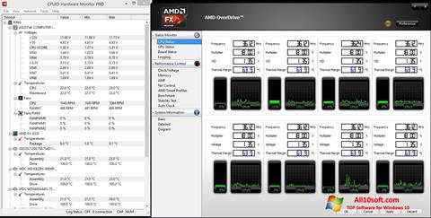 Ekran görüntüsü AMD Overdrive Windows 10