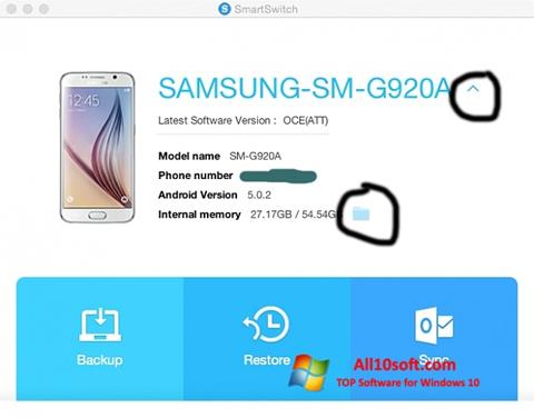 Ekran görüntüsü Samsung Smart Switch Windows 10