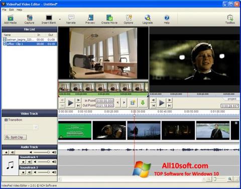 Ekran görüntüsü VideoPad Video Editor Windows 10
