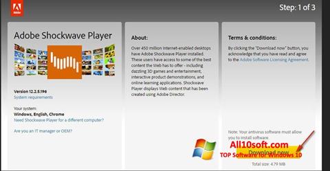 Ekran görüntüsü Shockwave Player Windows 10