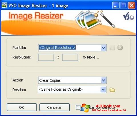 Ekran görüntüsü VSO Image Resizer Windows 10