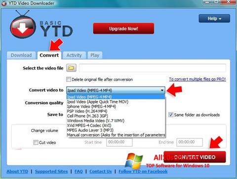 Ekran görüntüsü YTD Video Downloader Windows 10