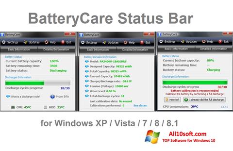 Ekran görüntüsü BatteryCare Windows 10