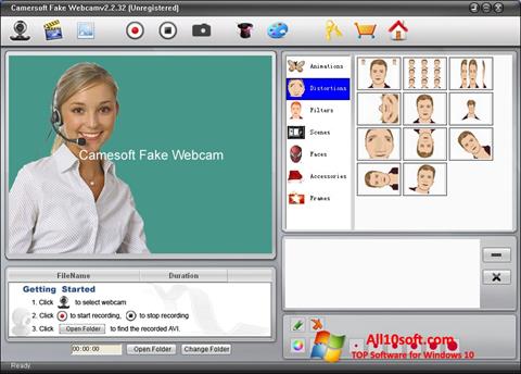 Ekran görüntüsü Fake Webcam Windows 10