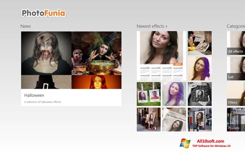 Ekran görüntüsü PhotoFunia Windows 10
