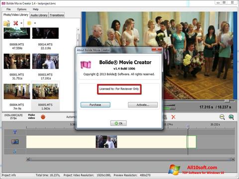 Ekran görüntüsü Bolide Movie Creator Windows 10