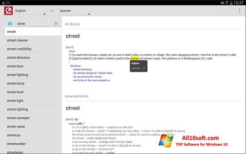 Ekran görüntüsü ABBYY Lingvo Windows 10