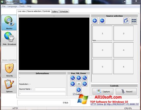 Ekran görüntüsü webcamXP Windows 10
