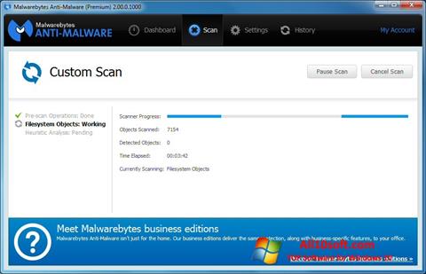 Ekran görüntüsü Malwarebytes Anti-Malware Free Windows 10