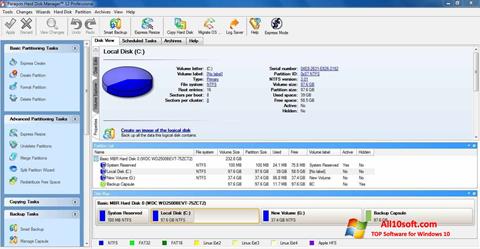 Ekran görüntüsü Paragon Hard Disk Manager Windows 10