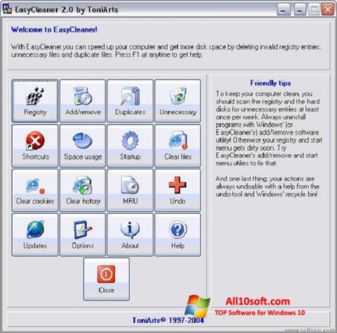 Ekran görüntüsü EasyCleaner Windows 10