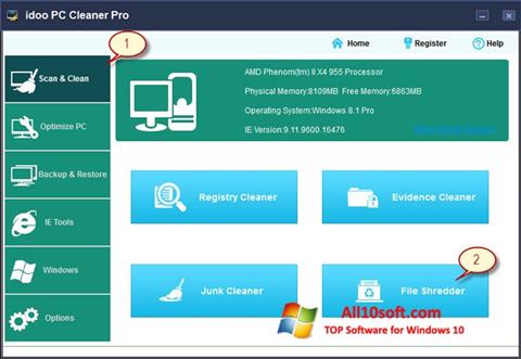 Ekran görüntüsü PC Cleaner Windows 10