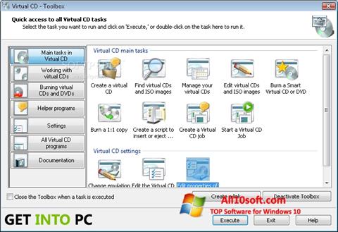 Ekran görüntüsü Virtual CD Windows 10