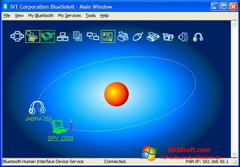 Ekran görüntüsü BlueSoleil Windows 10