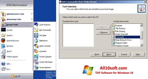 Ekran görüntüsü ERD Commander Windows 10