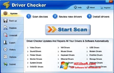 Ekran görüntüsü Driver Checker Windows 10