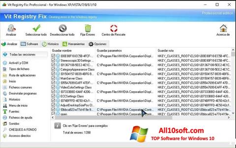 Ekran görüntüsü Vit Registry Fix Windows 10