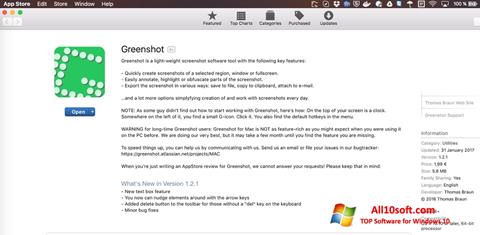 Ekran görüntüsü Greenshot Windows 10