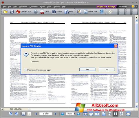Ekran görüntüsü Nuance PDF Reader Windows 10