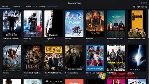 Ekran görüntüsü Popcorn Time Windows 10