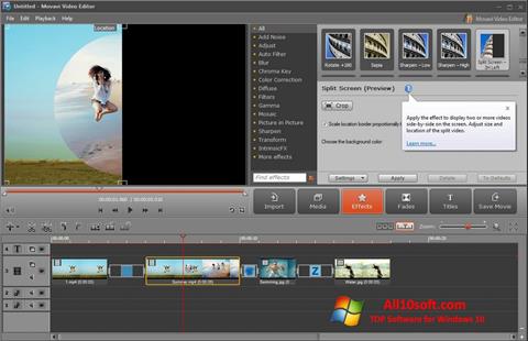 Ekran görüntüsü Movavi Video Editor Windows 10