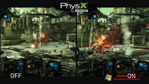 Ekran görüntüsü NVIDIA PhysX Windows 10