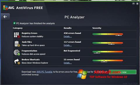 Ekran görüntüsü AVG AntiVirus Free Windows 10