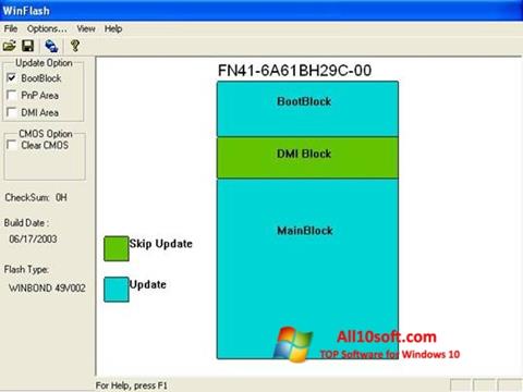 Ekran görüntüsü WinFlash Windows 10