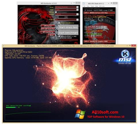 Ekran görüntüsü MSI Kombustor Windows 10