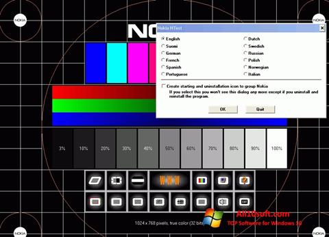 Ekran görüntüsü Nokia Monitor Test Windows 10