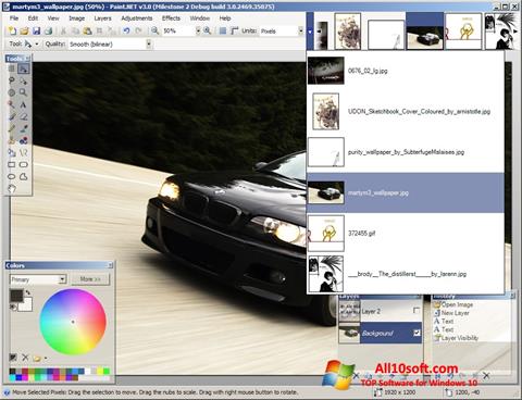 Ekran görüntüsü Paint.NET Windows 10