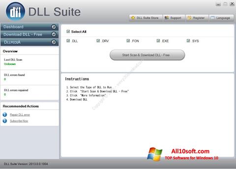 Ekran görüntüsü DLL Suite Windows 10