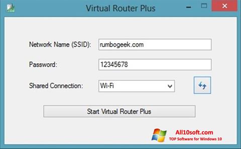 Ekran görüntüsü Virtual Router Plus Windows 10
