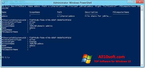 Ekran görüntüsü Windows PowerShell Windows 10